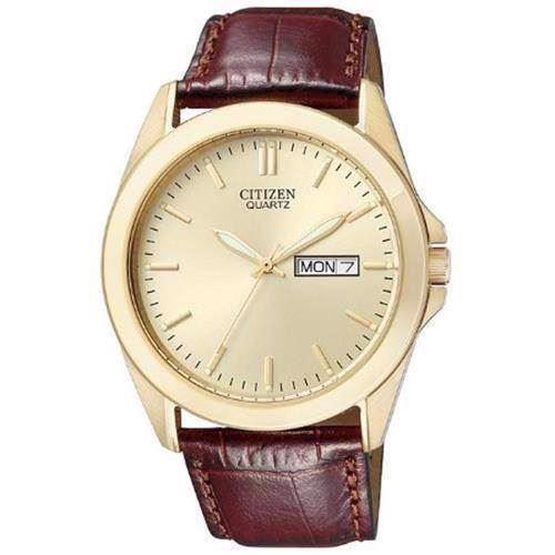 Image of Citizen mat forgyldt stål quartz Herre ur, model BF0582-01PE